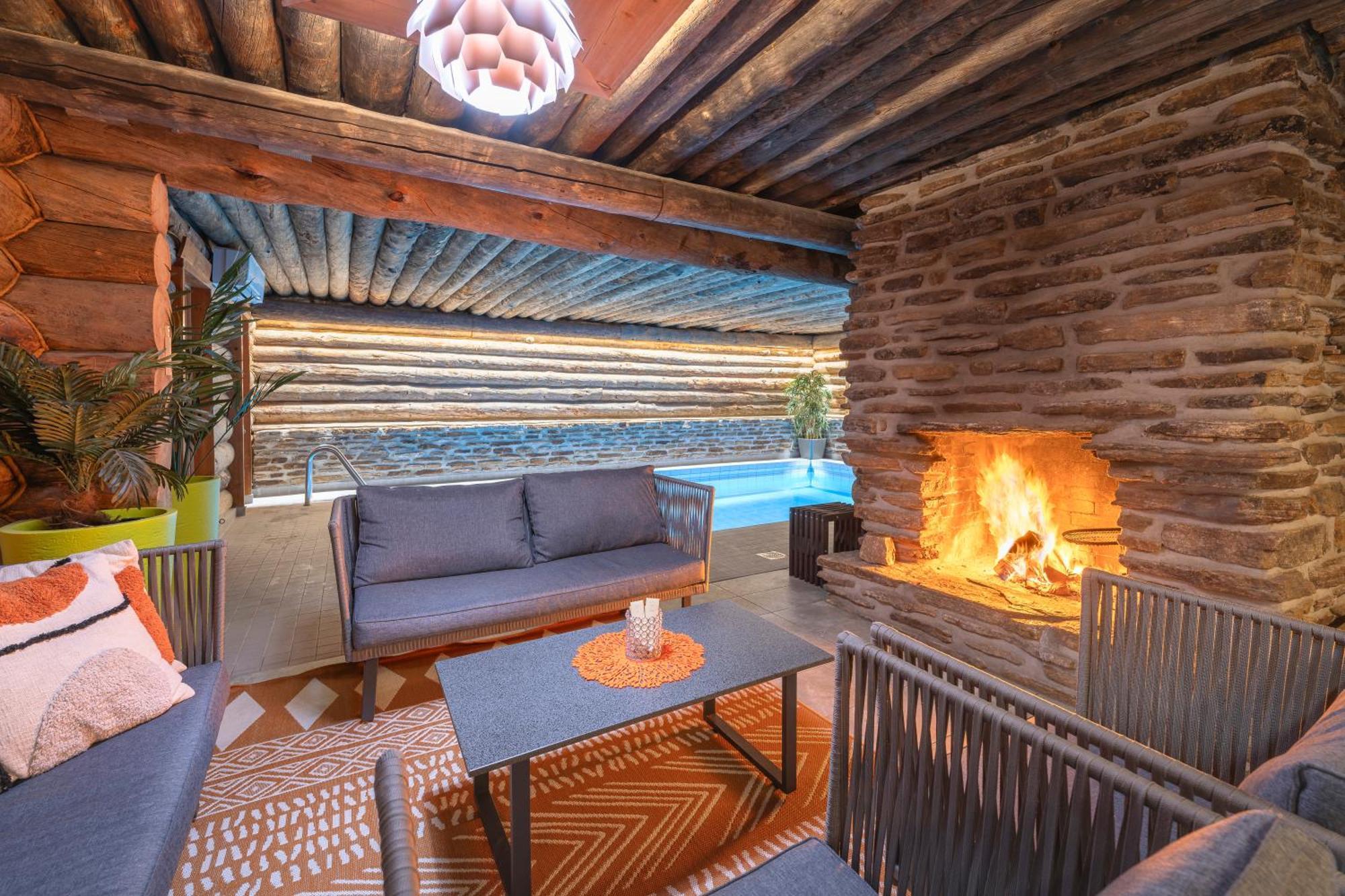 Kuukkeli Log Houses Aurora Resort Saariselkä Eksteriør billede