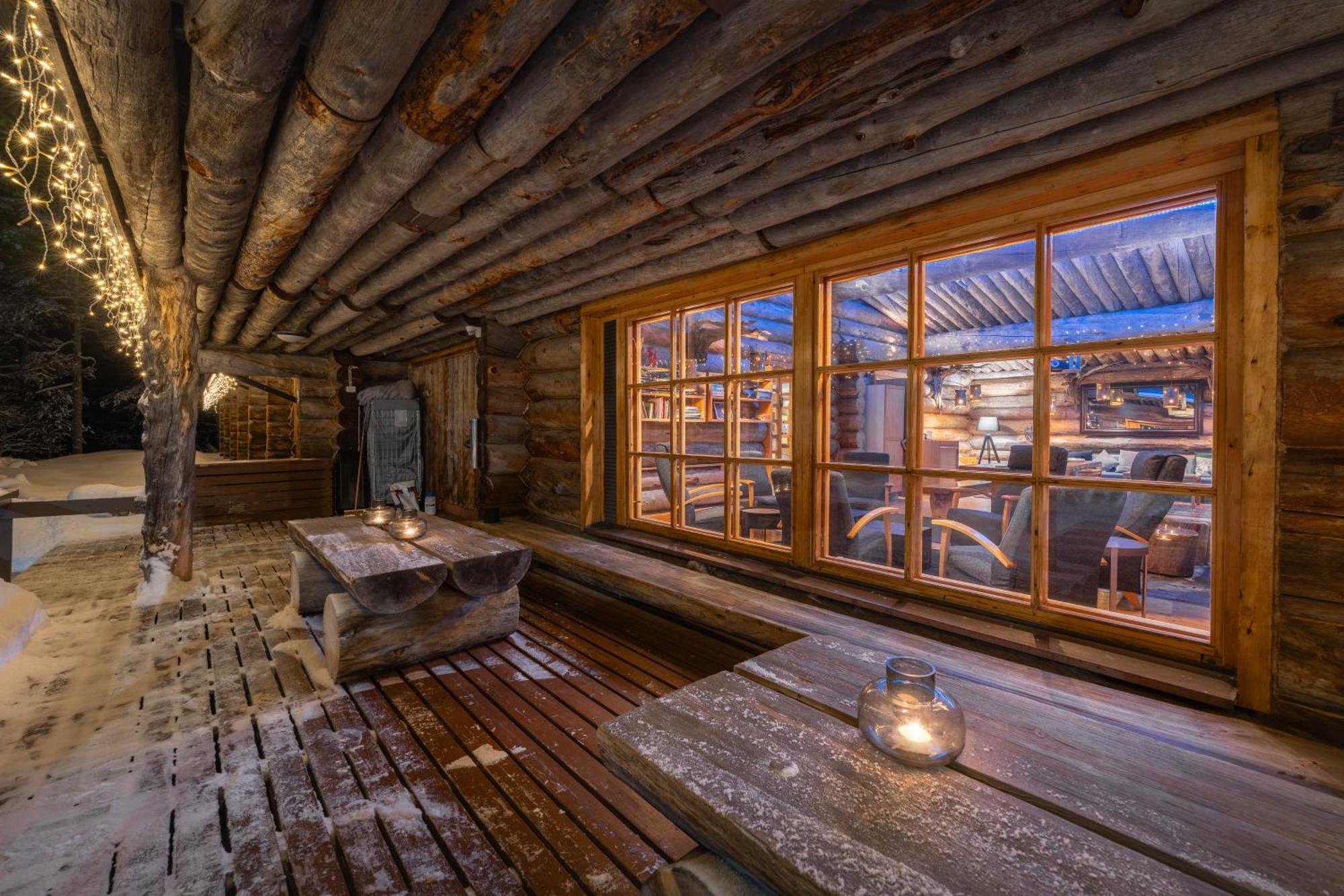 Kuukkeli Log Houses Aurora Resort Saariselkä Eksteriør billede